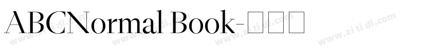 ABCNormal Book字体转换 ABCNormal Book字体转换